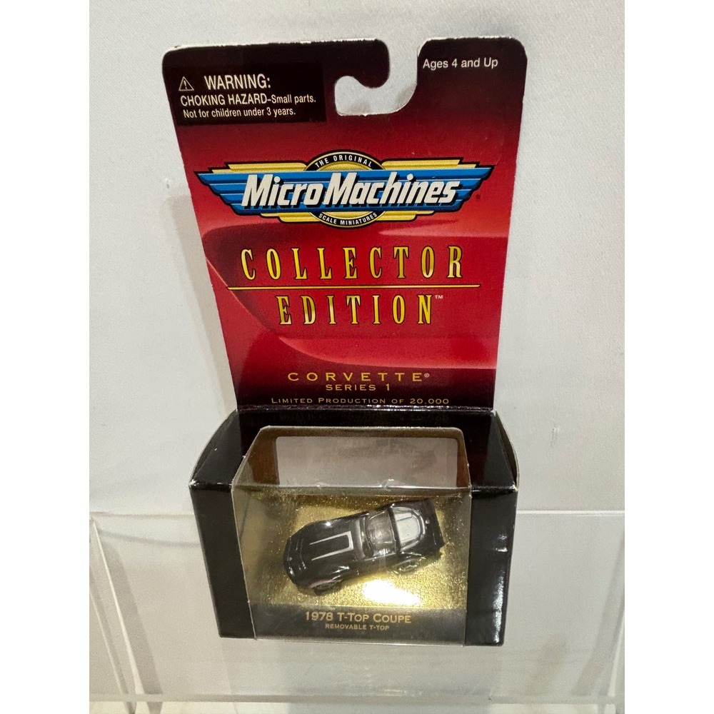 Micro Machines 1978 Corvette T-Top Coupe Collector Edition Black 74262